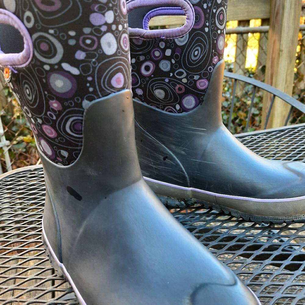 BOGS Girls Insulated Grasp Cirle Waterproof Boots